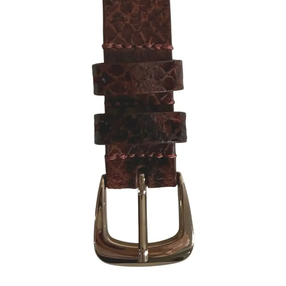 Karl Marc John leather snake skin belt size small